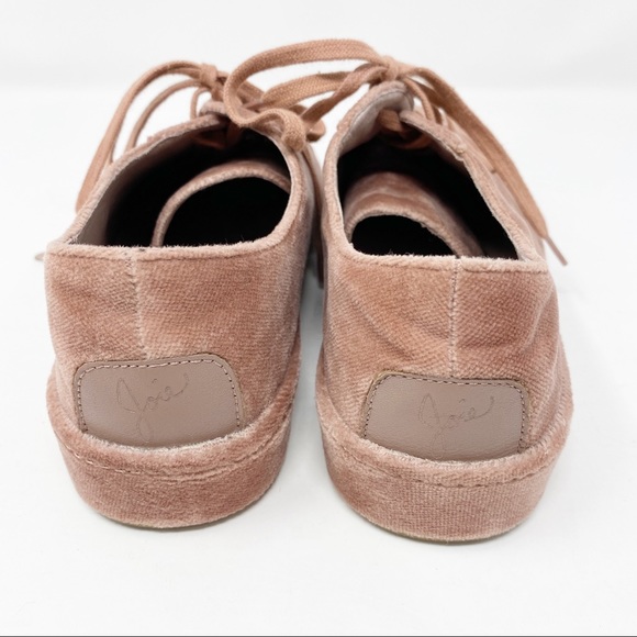 Joie Pink Daryl Velvet Low-Top Fashion Sneakers - Picture 4 of 8